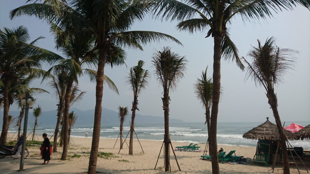 My Khe beach, Da Nang, is stunningly beautiful and spotlessly clean