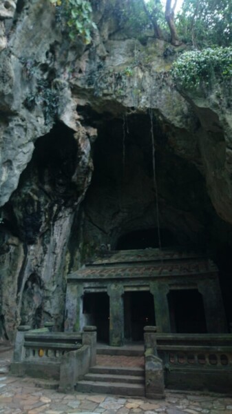 The Marble Mountains are riddled with caves with temples inside them carved from the mountains