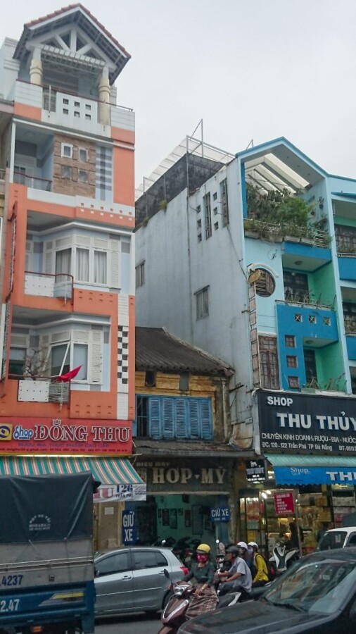 The architecture in Vietnam is a chaotic mixture of ancient Asian, colonial European and contemporary toy town