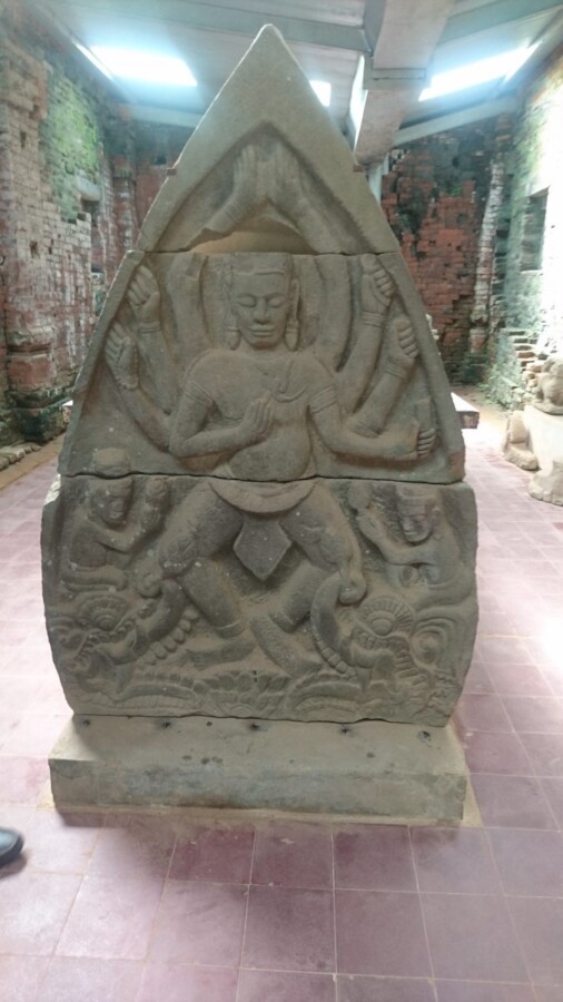 A frieze of the goddess Shiva