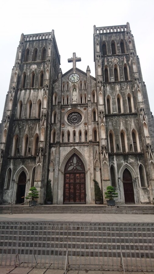 St Joseph's Cathedral is on Nha Tho Street in the Hoàn Kiếm District of Hanoi. A late 19th-century Gothic Revival church that looks like a party-size Notre Damn and is an obvious link to France's imperial intervention