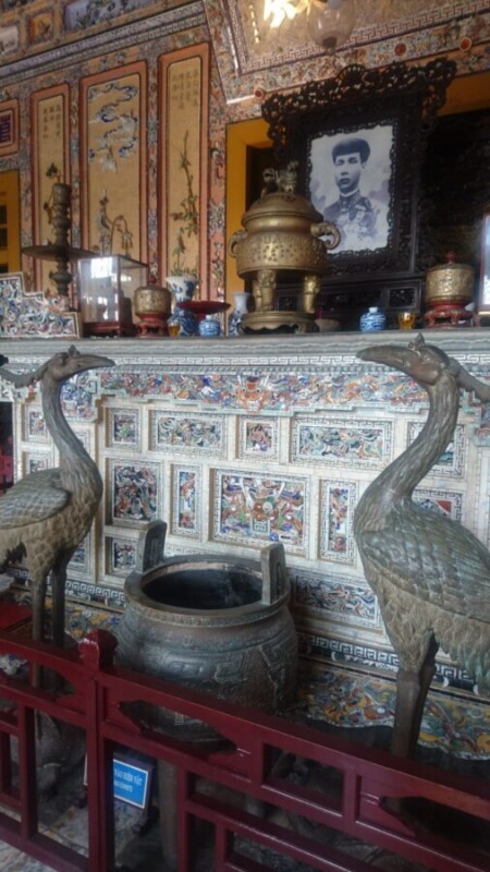 Khai Dinh's altar is in the tradition of ancestor worship