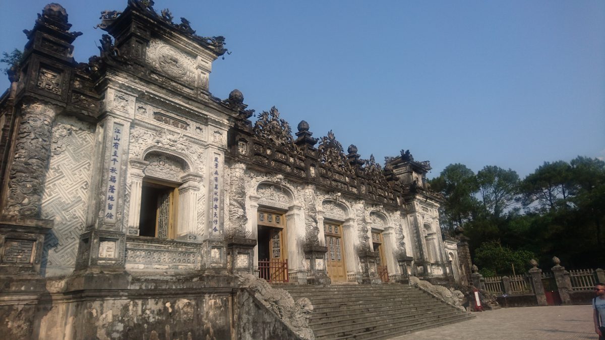 The Tomb of Khai Dinh is like a mini Versailles with dragons